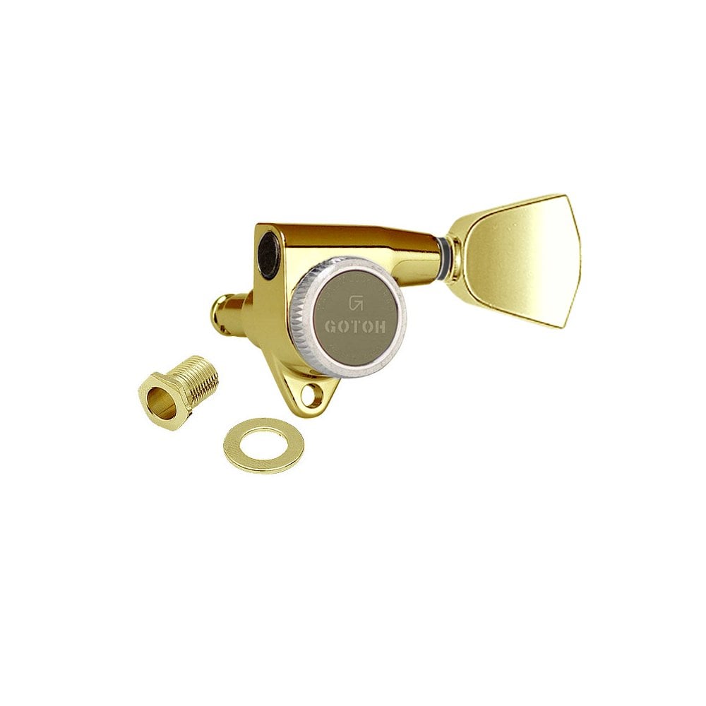 Gotoh SG301 Magnum Lock 3 Aside Traditional Tuners with Metal Tulip Buttons 18:1 Gear Ratio