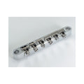KTS Titanium Epiphone Style Guitar Bridge Set, Titanium Saddles mounted in a zinc bridge base