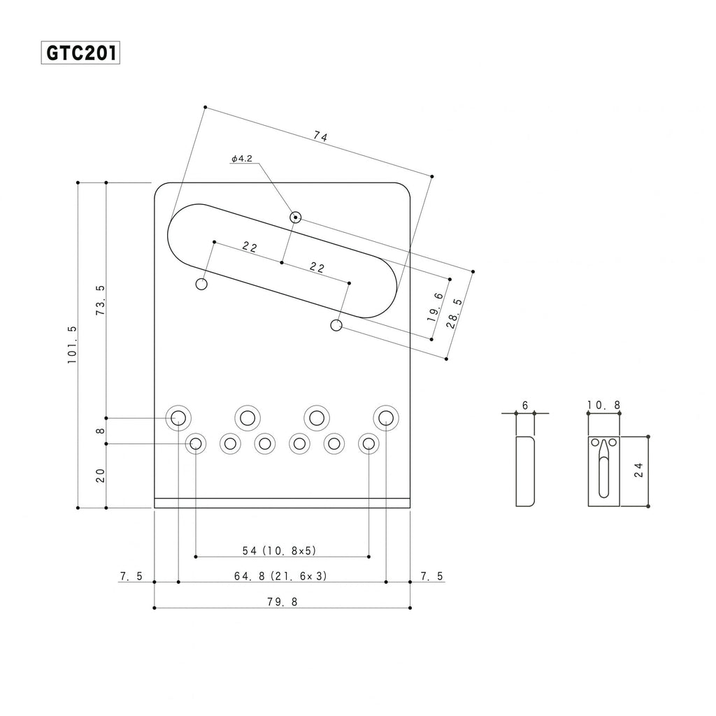 Gotoh Contemporary Tele Bridge