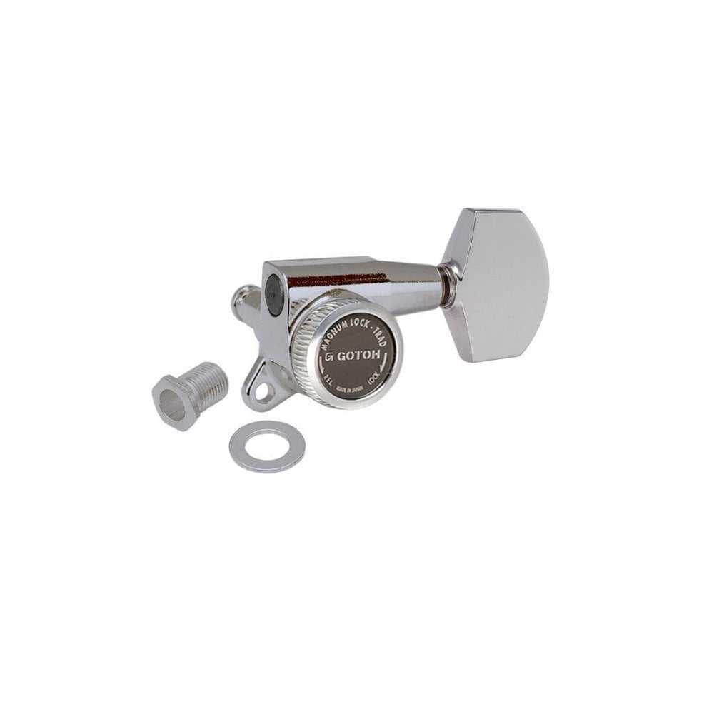 Gotoh SG381 Magnum Lock Traditional Tuners 3 Per Side, with 01 Buttons 16:1 Gear Ratio