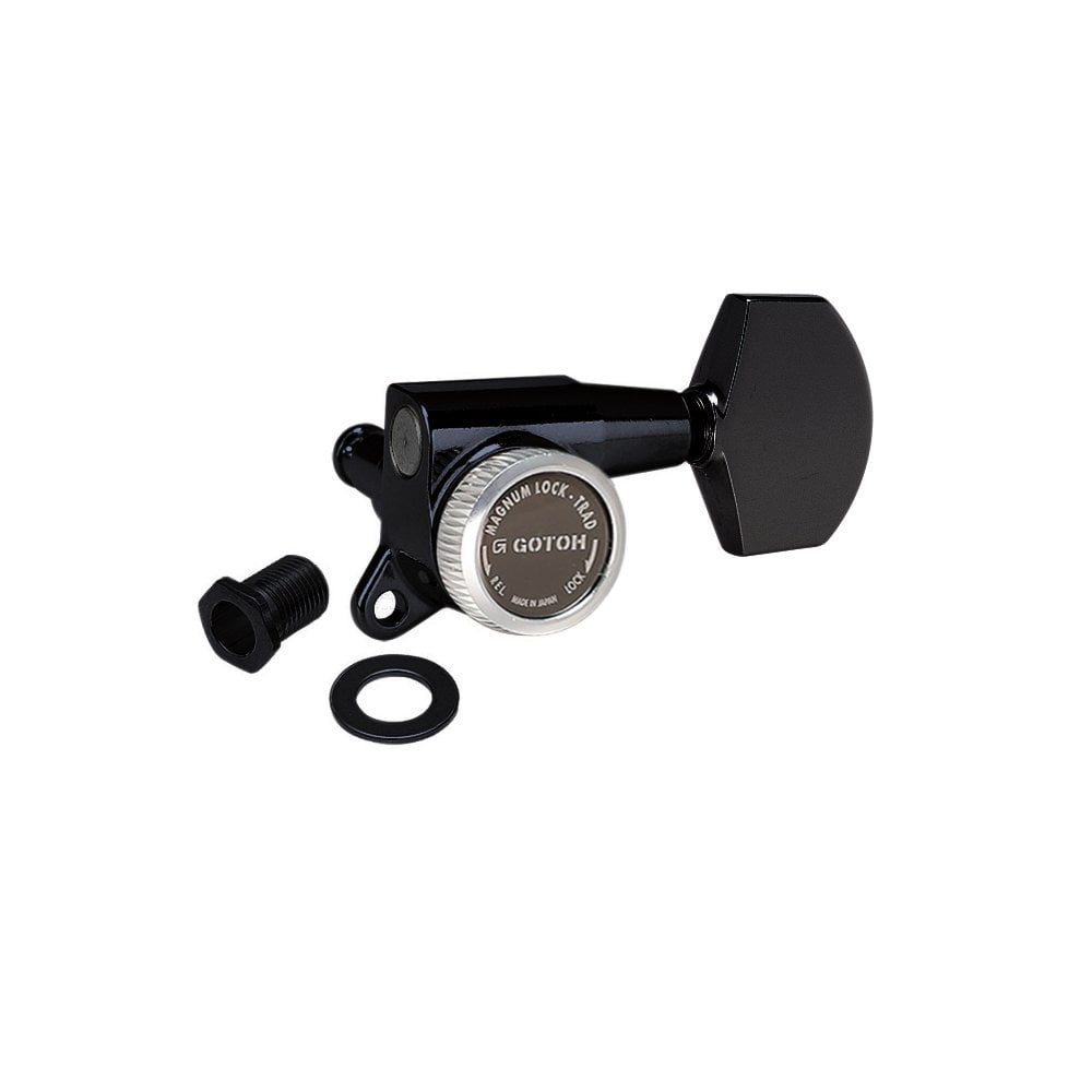Gotoh SG381 Magnum Lock Traditional Tuners 3 Per Side, with 01 Buttons 16:1 Gear Ratio