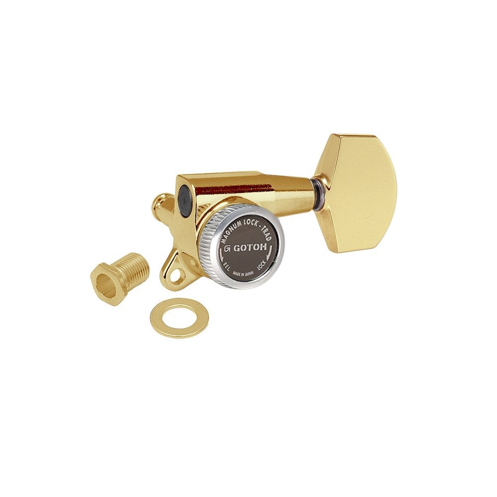Gotoh SG381 Magnum Lock Traditional Tuners 3 Per Side, with 01 Buttons 16:1 Gear Ratio