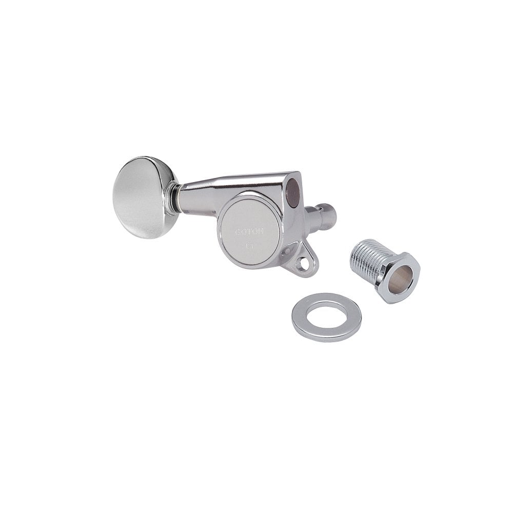 Gotoh SG381 Series 6 In Line with Rounded Mini Buttons 16:1 Gear Ratio Tuning Machines