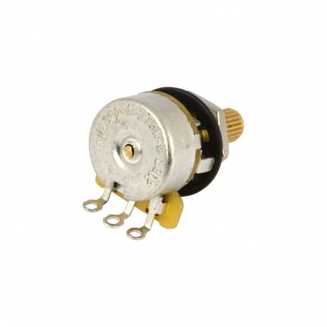 CTS Guitar Pot, 250k (275k) Mini Split Shaft Audio Taper Pot 9% Tolerance