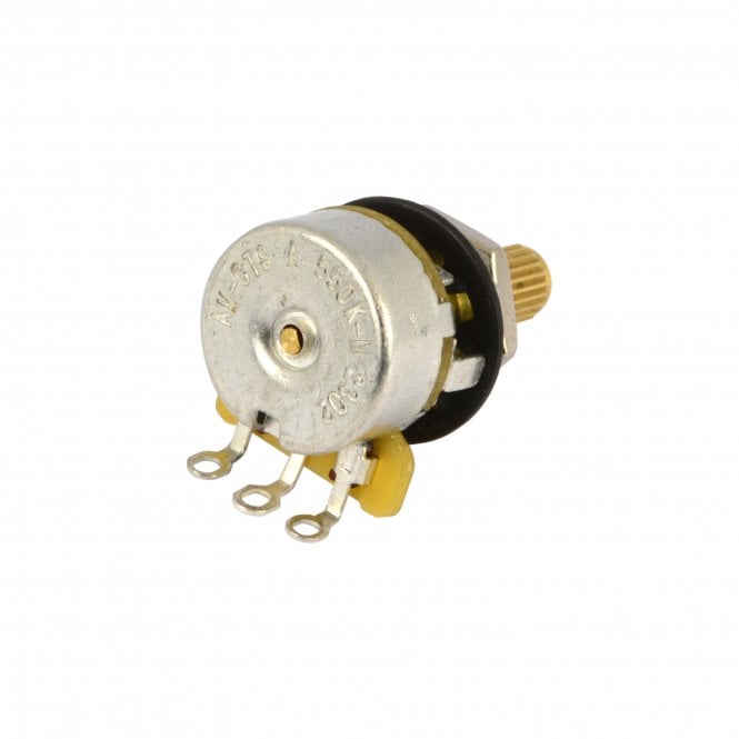 CTS Guitar Pot, 500k (550k) Mini Split Shaft Audio Taper Pot with 9% Tolerance