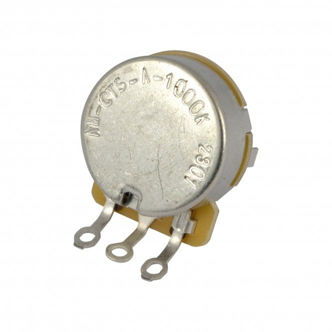 CTS Guitar Pot, 1000k (1 meg) Split Shaft Premium 450 Series with 9% Tolerance, Log Taper