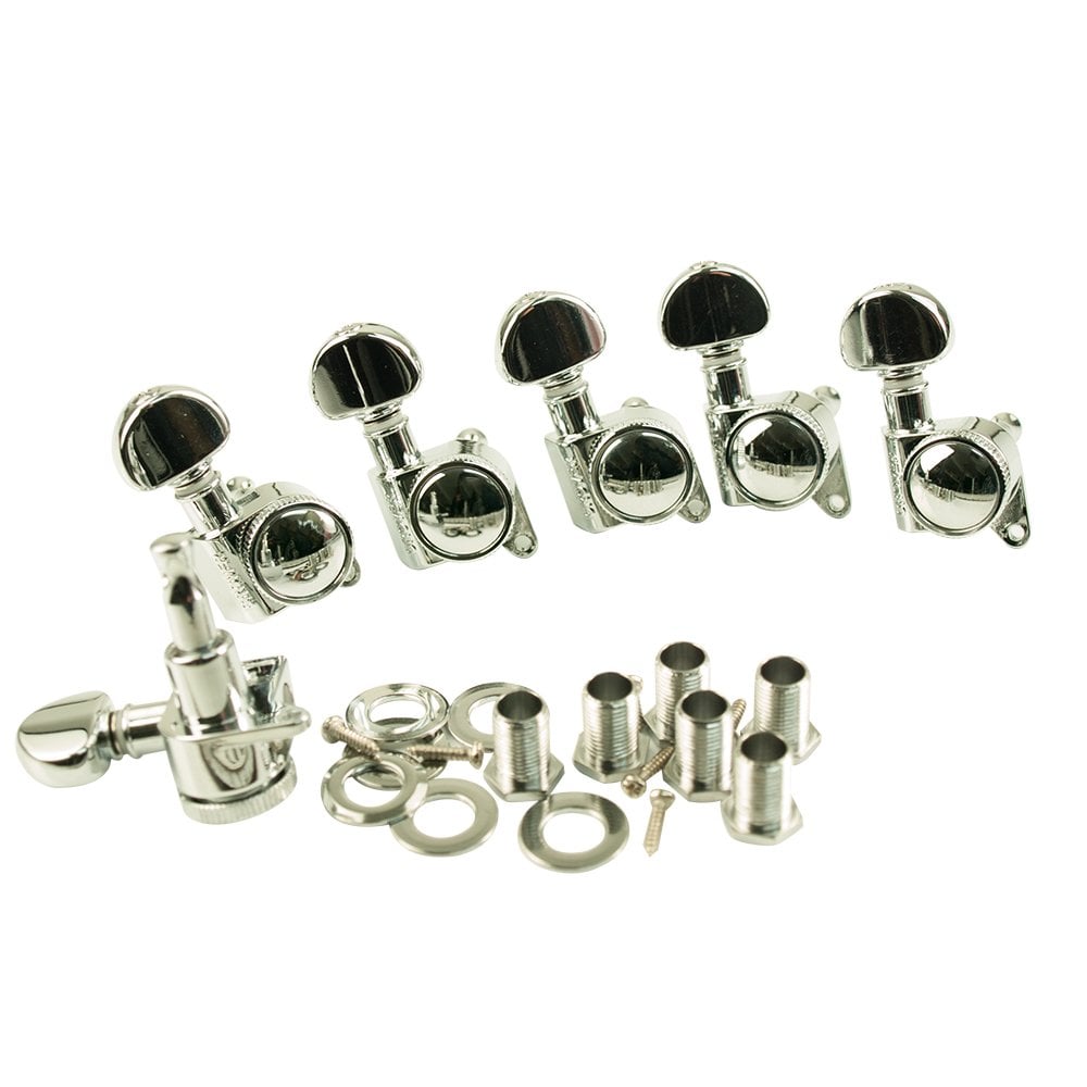 Grover Mini Roto-Grip 505 Locking Tuners 6 In Line 18:1 Gear Ratio