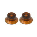 Hosco Bell Knob (Set of 2) Amber, Embossed Numbers, USA fit and CTS pots