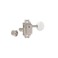 Gotoh SD90 Vintage-Style 3 Aside Tuners White Oval Buttons