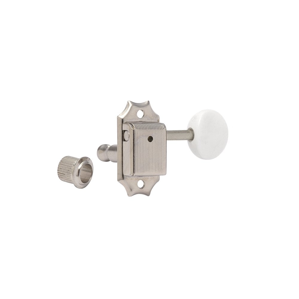 Gotoh SD90 Vintage-Style 3 Aside Tuners White Oval Buttons