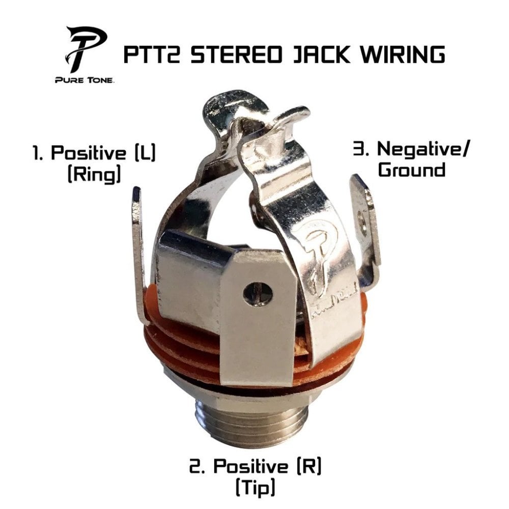 Pure Tone Multi-Contact 1/4" Output Jack Stereo
