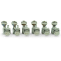 Kluson Locking Tuners For Fender USA Standards, 6 In Line - Oval Metal Button 19:1 Gear Ratio