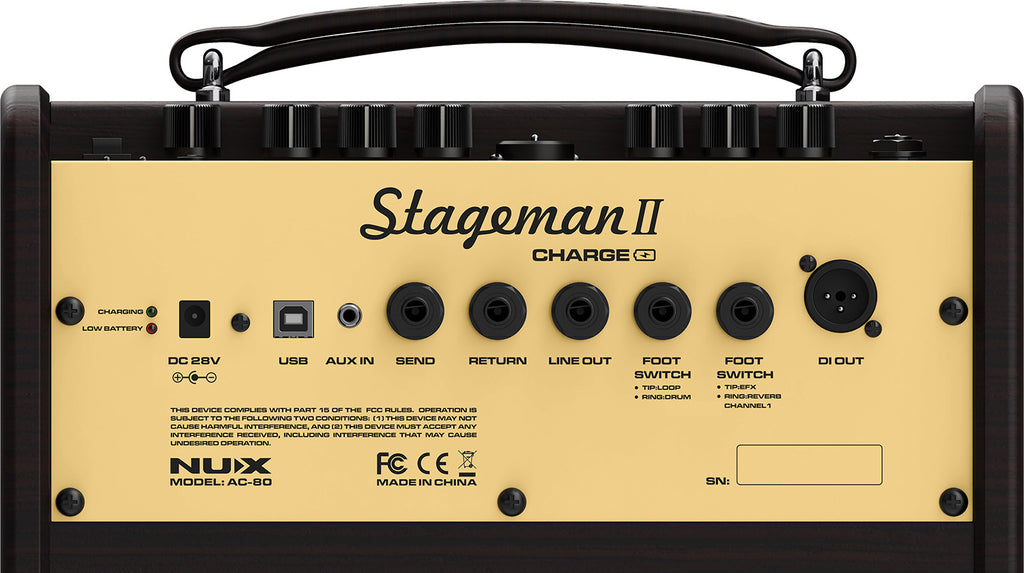 Nux Stageman II AC-80 Charge Acoustic Amplifier