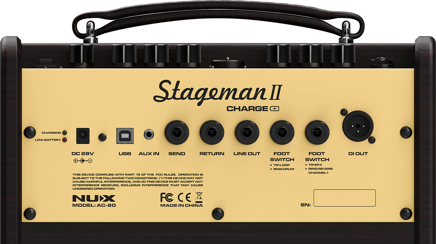 Nux Stageman II AC-80 Charge Acoustic Amplifier