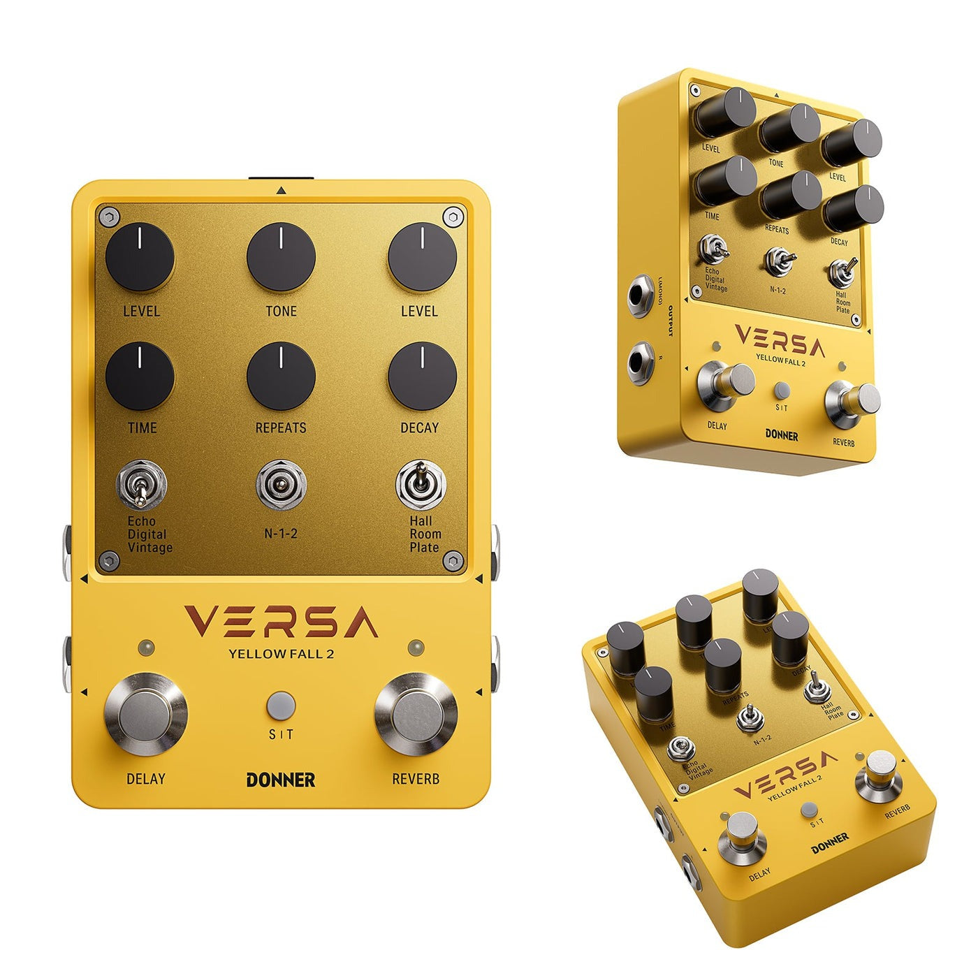 Donner Versa - Yellow Fall II Reverb&Delay Combo Pedal