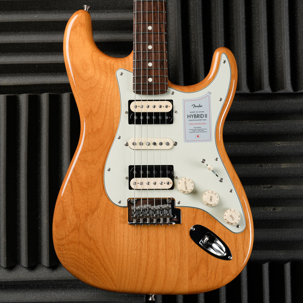 Fender MIJ Hybrid II Stratocaster HSH 2024 Collection - Vintage Natural