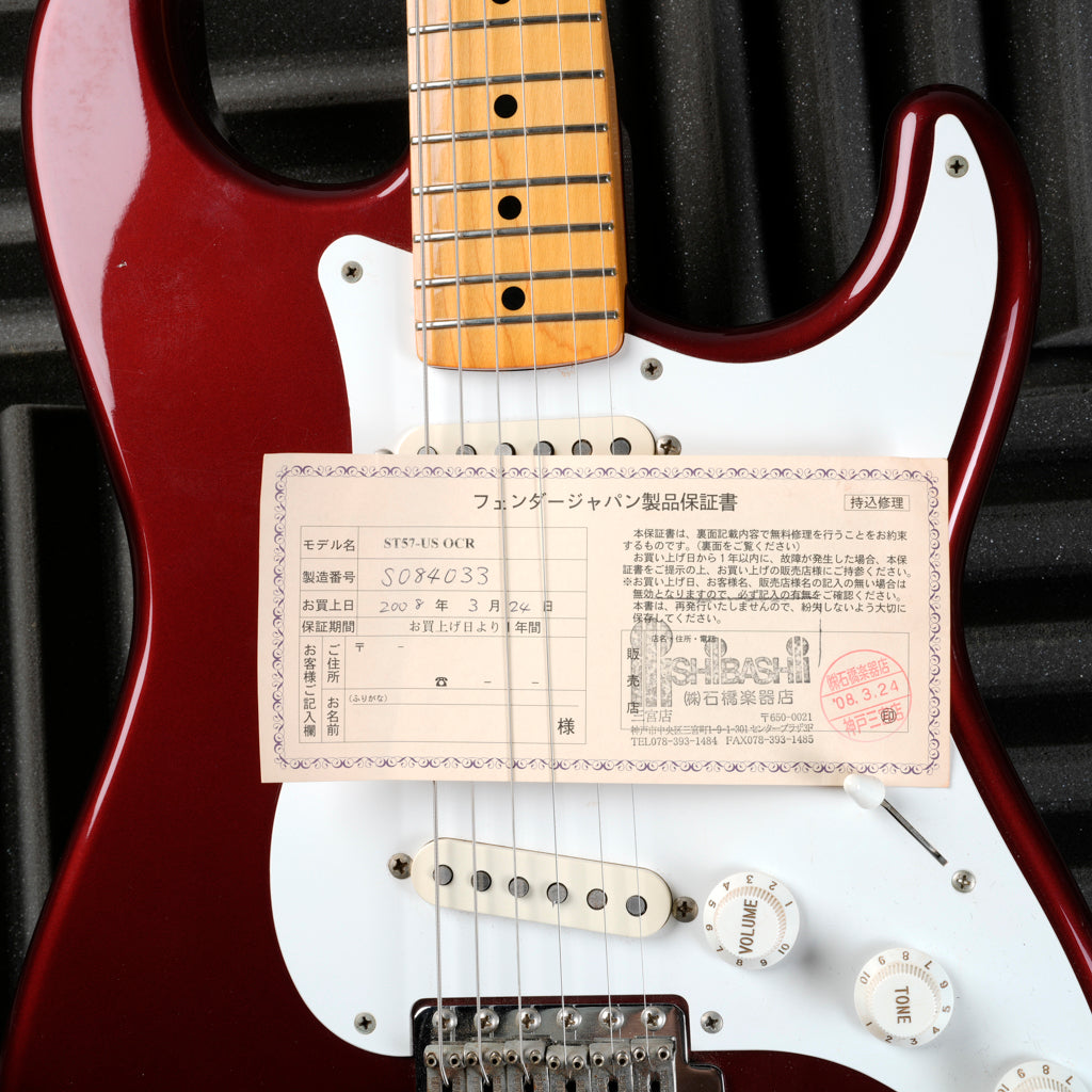 Fender ST57-US Stratocaster Reissue CIJ - 2008 - Old Candy Apple Red