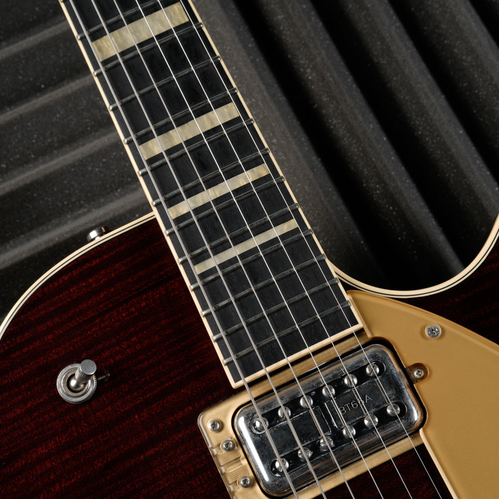 Gretsch G6228FM Players Edition Jet BT with V-Stoptail 2018 - Present - Dark Cherry Stain