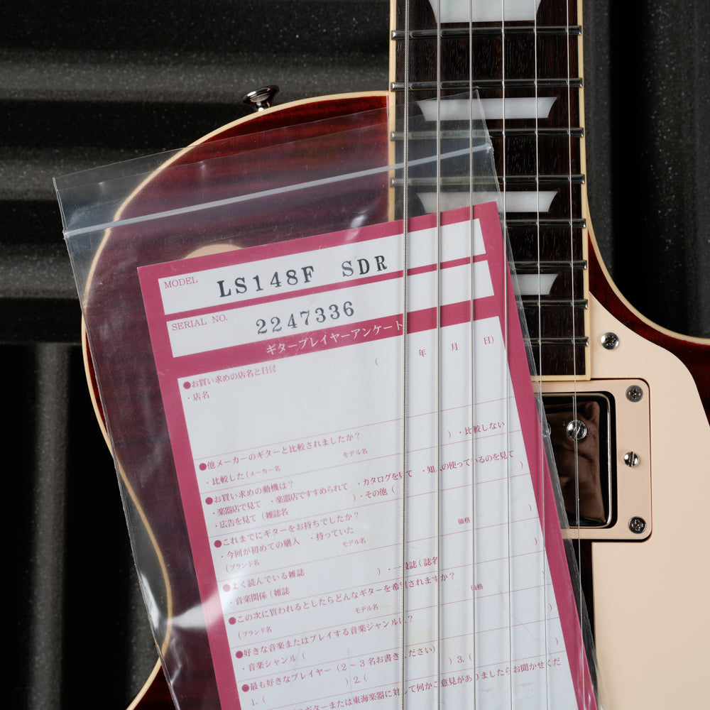 Tokai Vintage Series LS148F 2022 See-Through Dark Red