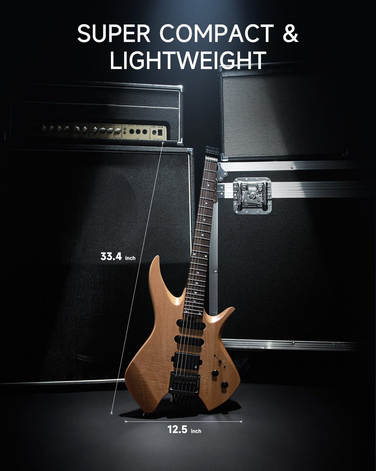 Donner NHL-500 Headless Electric Guitar (HLX-500)