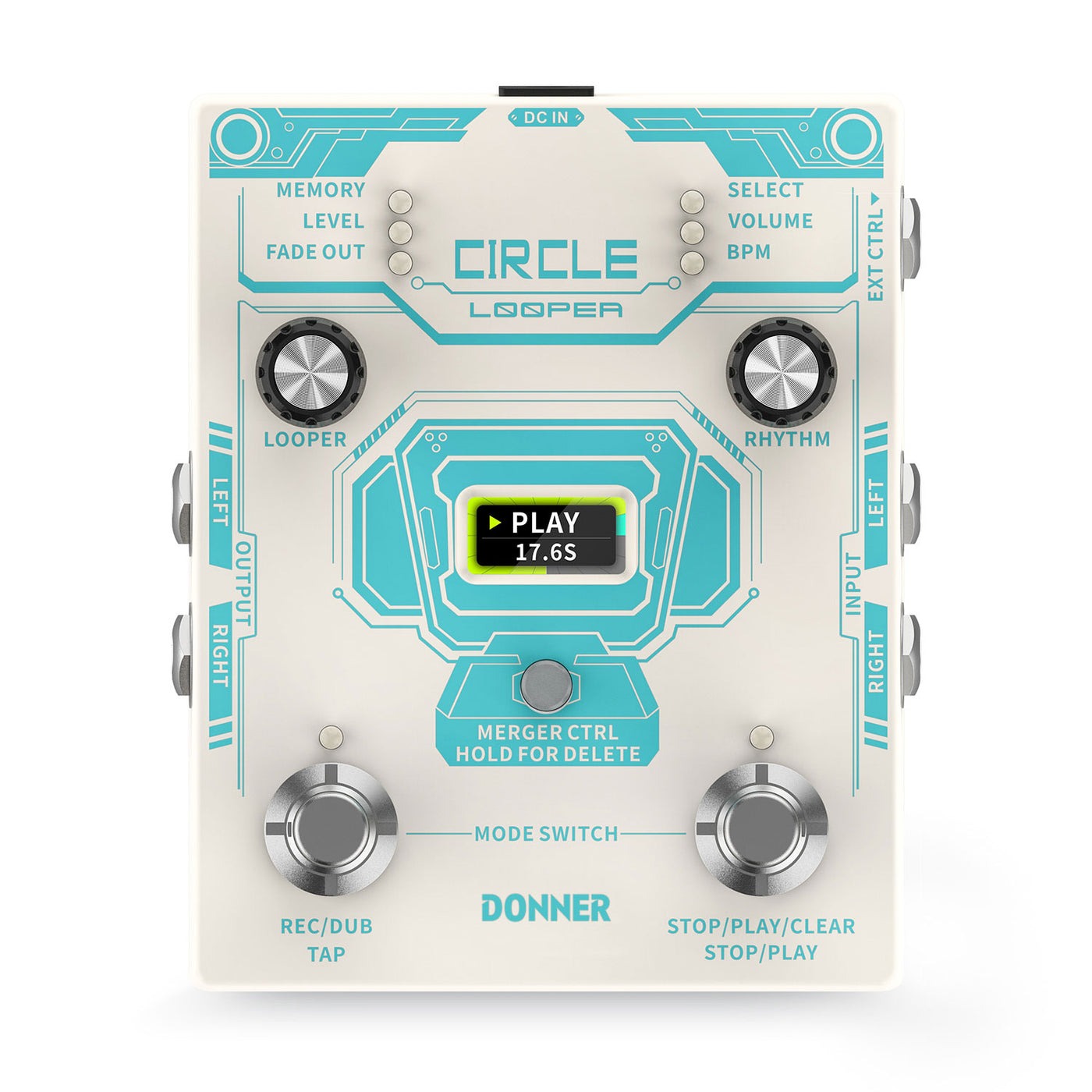 Donner Circle Looper Effect Pedal