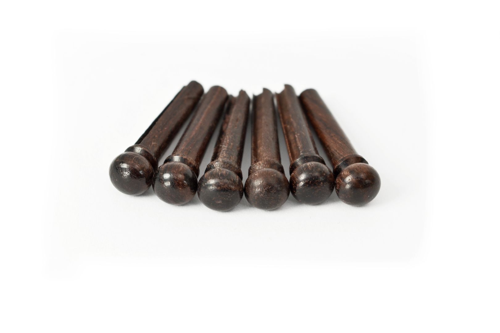 Hosco Rosewood Bridge Pins, Slotted - Bag of 6