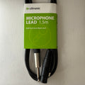 Citronic Classic Microphone Leads XLR Female - 6.3mm Mono Jack Plug, 1.5m