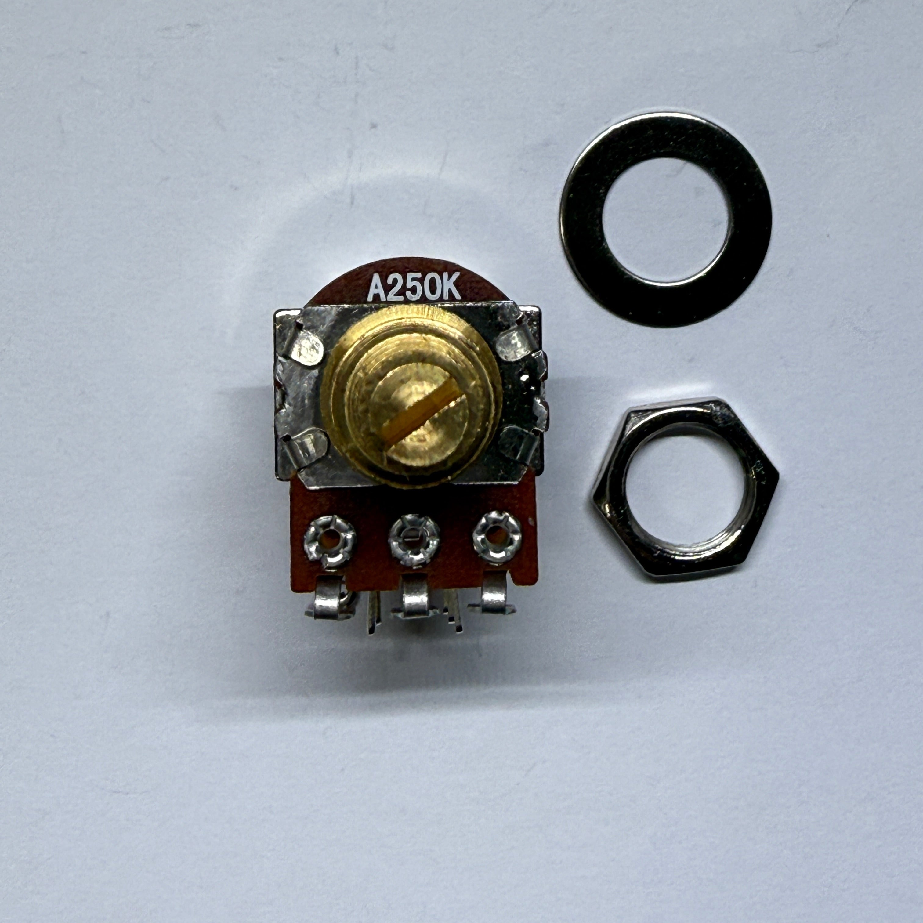 Brass Push Push Pots - Split Shaft (18 spline / 16 spline) Potentiometer for Volume / Tone A250K A500K B250K B500K