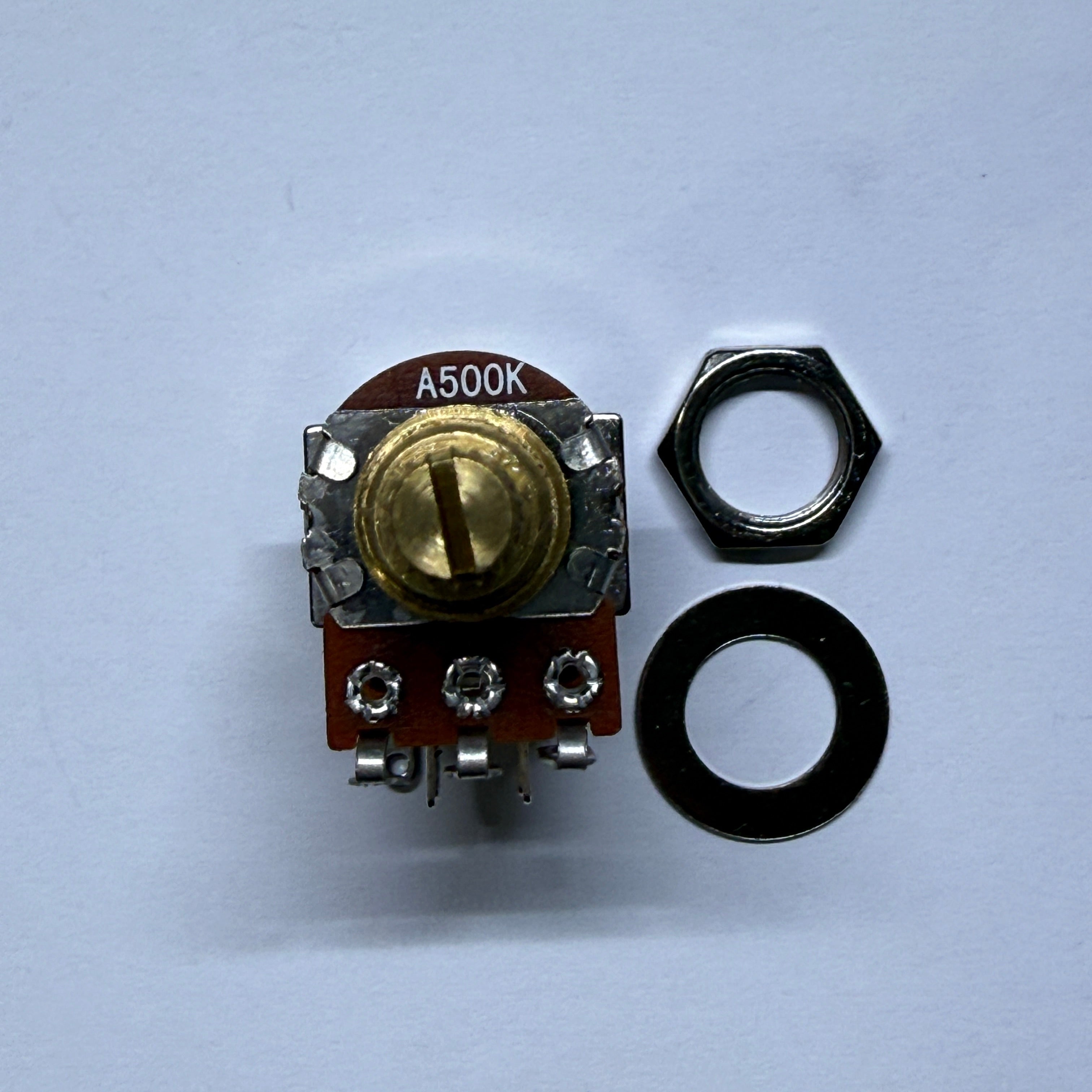 Brass Push Push Pots - Split Shaft (18 spline / 16 spline) Potentiometer for Volume / Tone A250K A500K B250K B500K