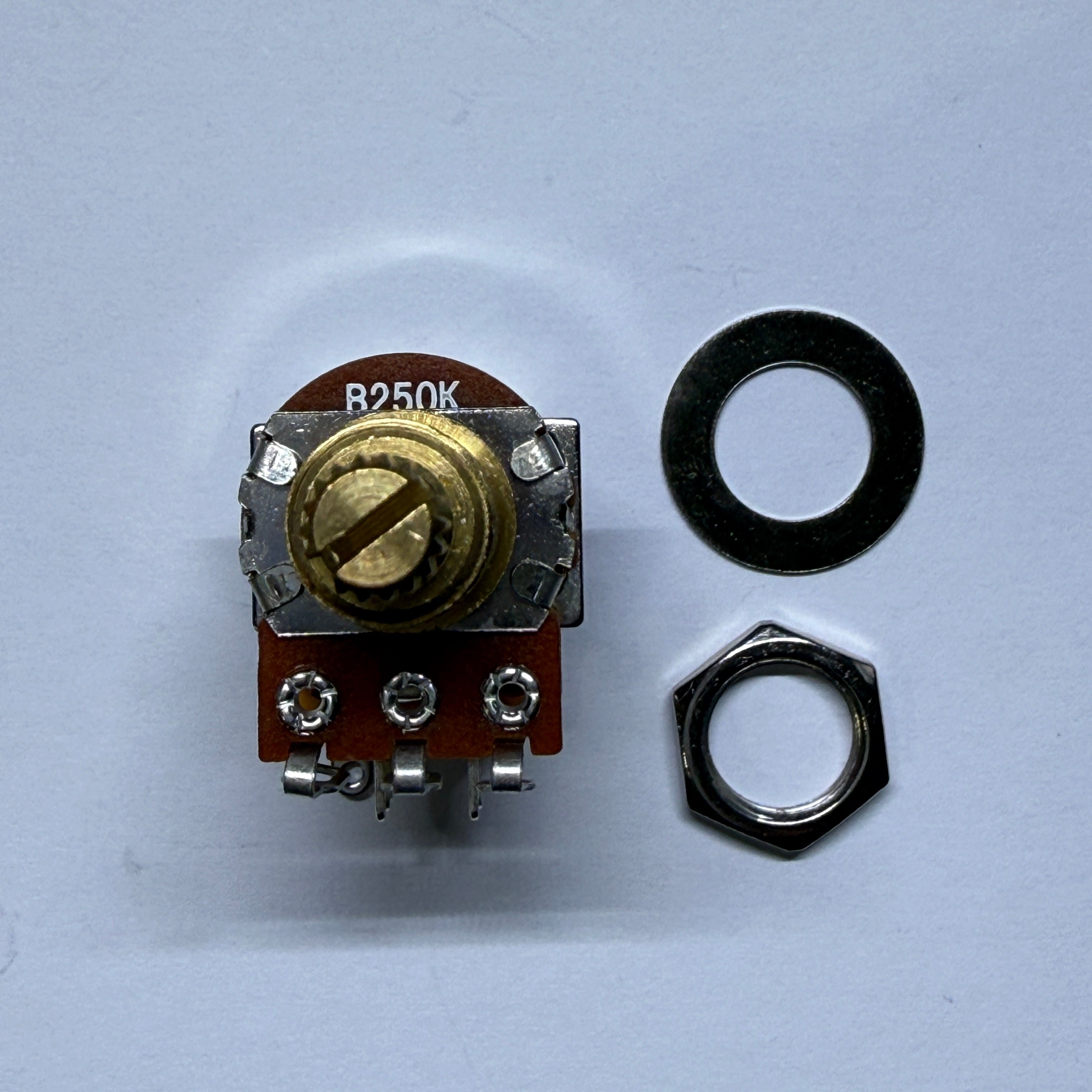 Brass Push Push Pots - Split Shaft (18 spline / 16 spline) Potentiometer for Volume / Tone A250K A500K B250K B500K