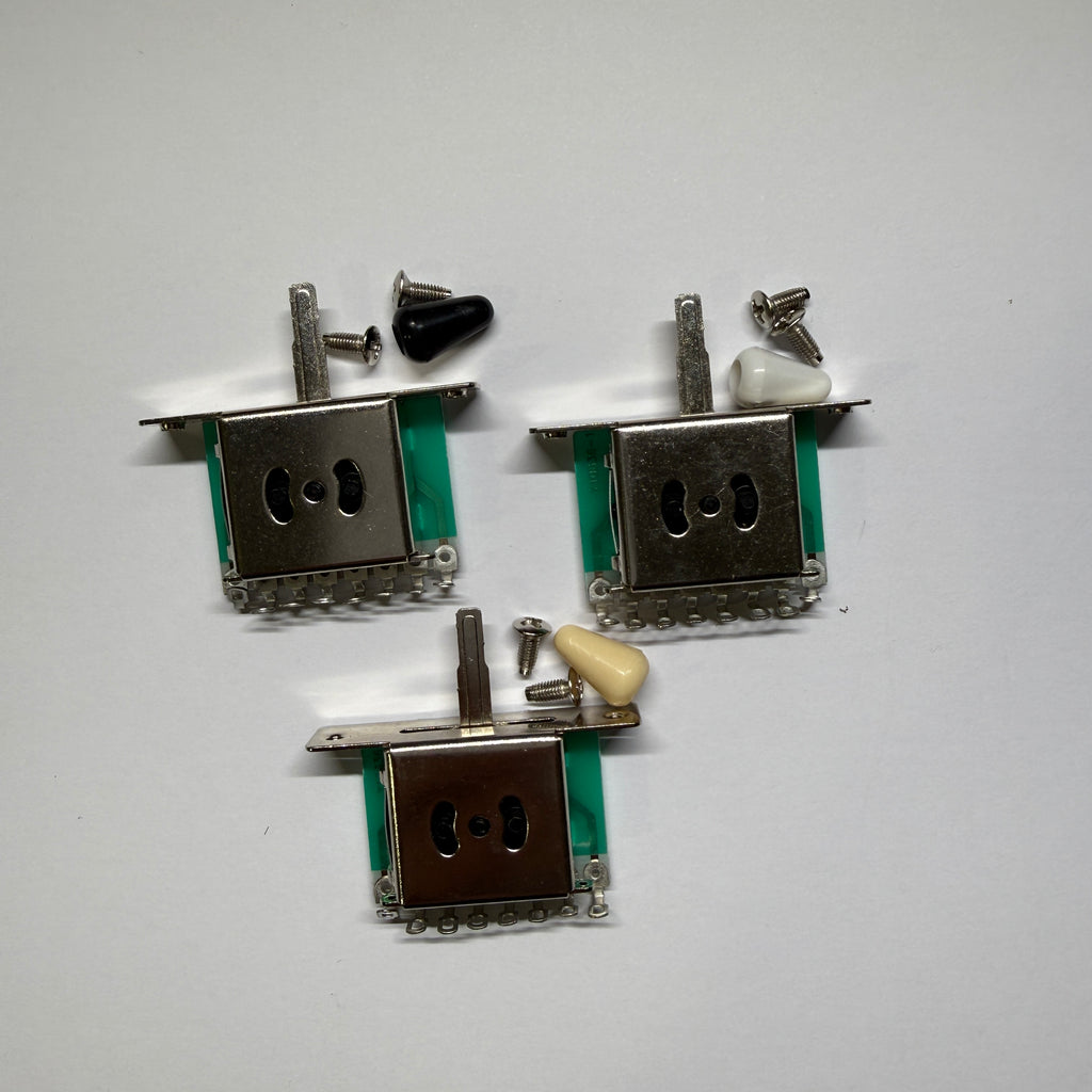 3 Way Switch (Rectangle Shape)  with Tip (Cream / White / Black)