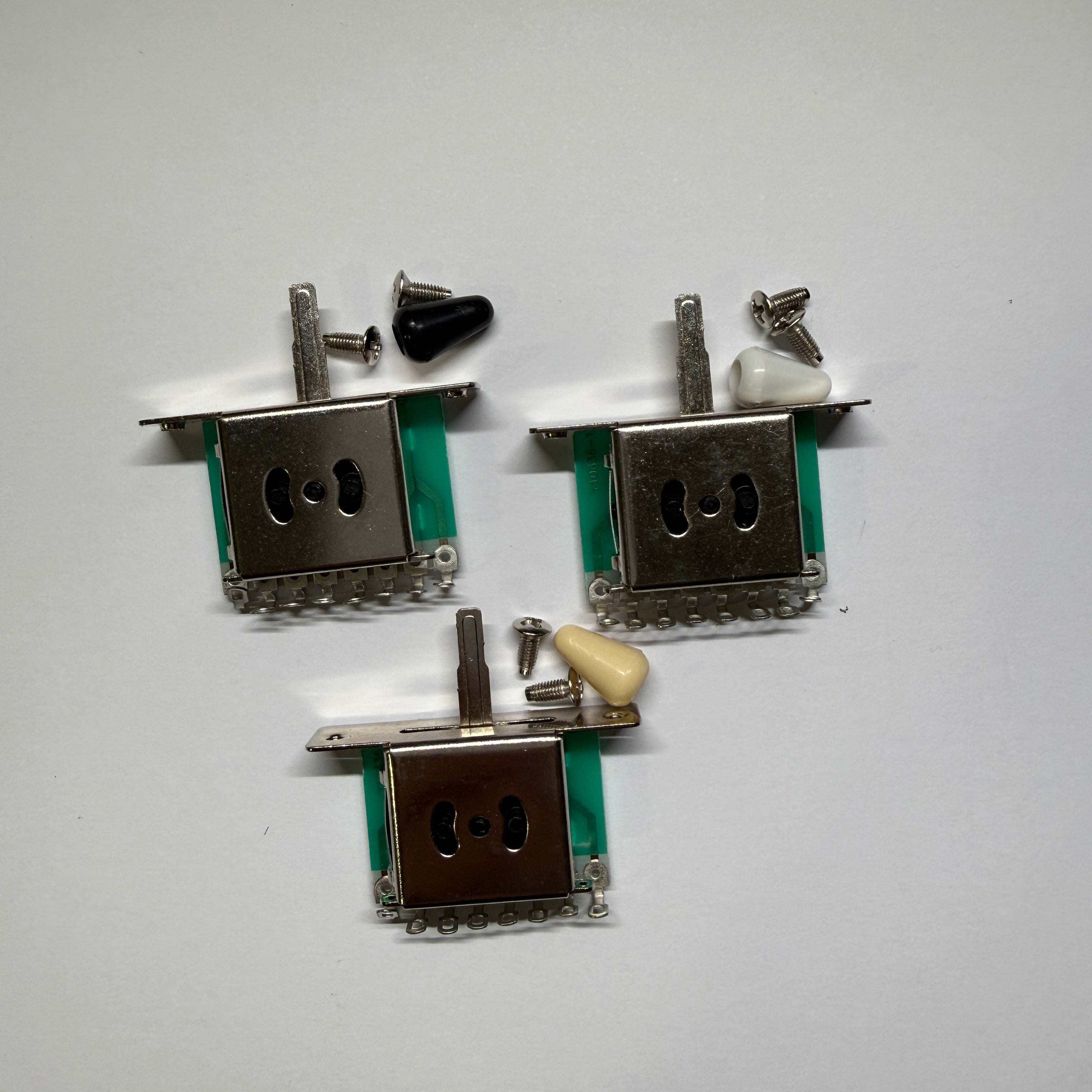 3 Way Switch (Rectangle Shape)  with Tip (Cream / White / Black)