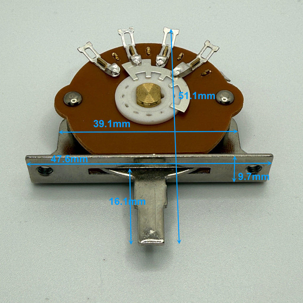 3 Way Guitar Switch (Come with 3 Tips, Cream, White and Black) for ST Style Guitar