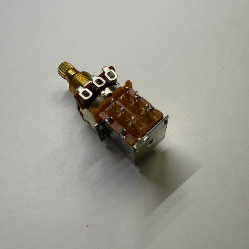 Brass Push Push Pots - Split Shaft (18 spline / 16 spline) Potentiometer for Volume / Tone A250K A500K B250K B500K