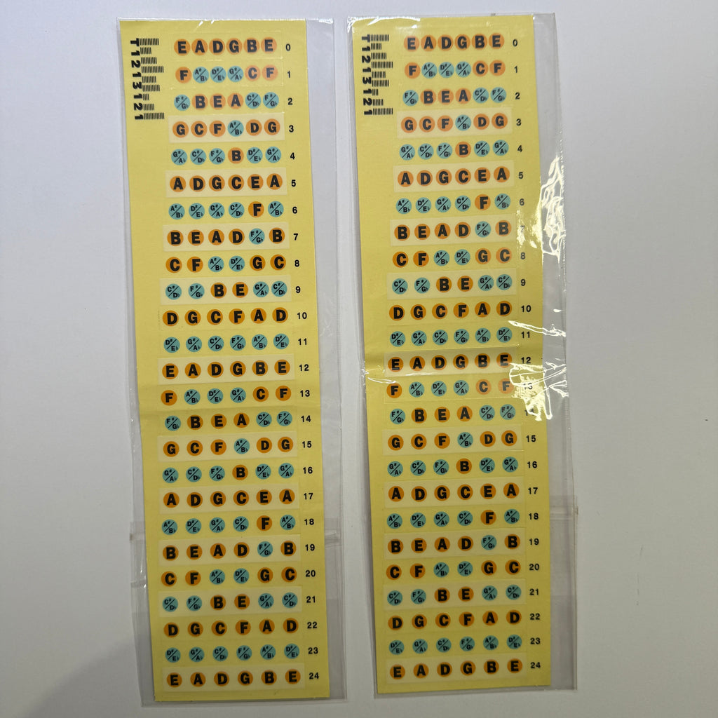 Musical Note Fret Sticker for Electric / Acoustic Guitar (2 sheets)
