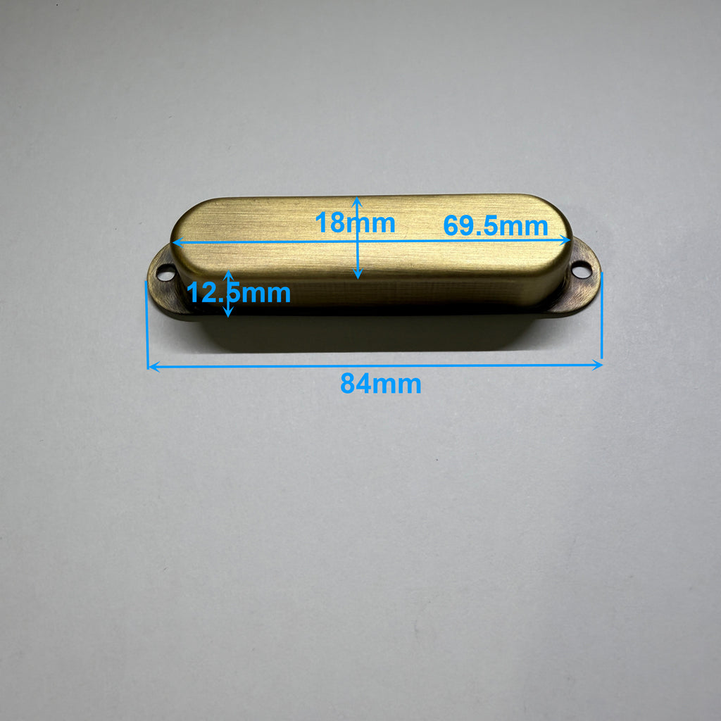Brass Single Coil Pickup Cover (High Grade Brass)