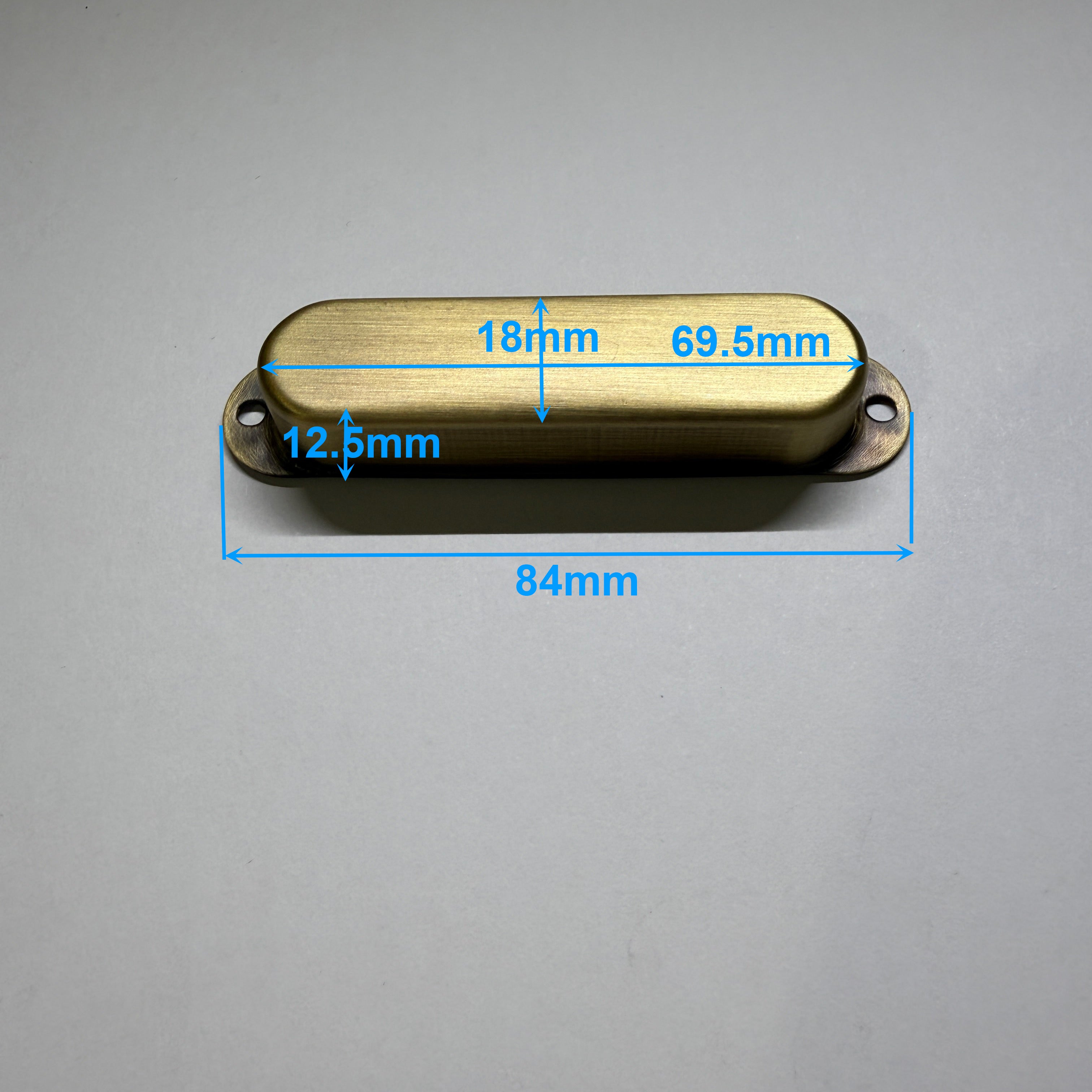 Brass Single Coil Pickup Cover (High Grade Brass)