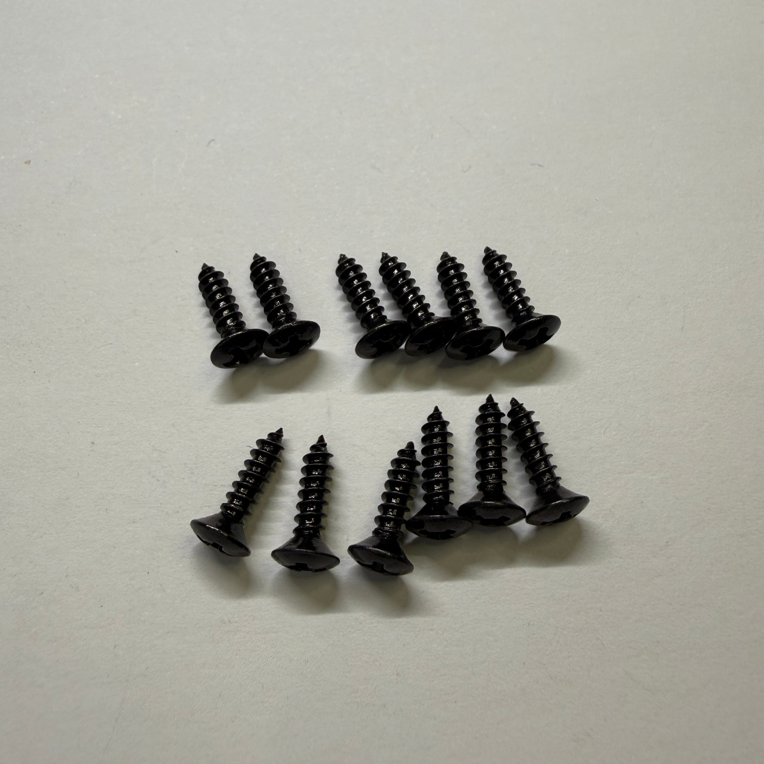 Guitar Pickguard Screw (12 pcs) Chrome / Gold / Black