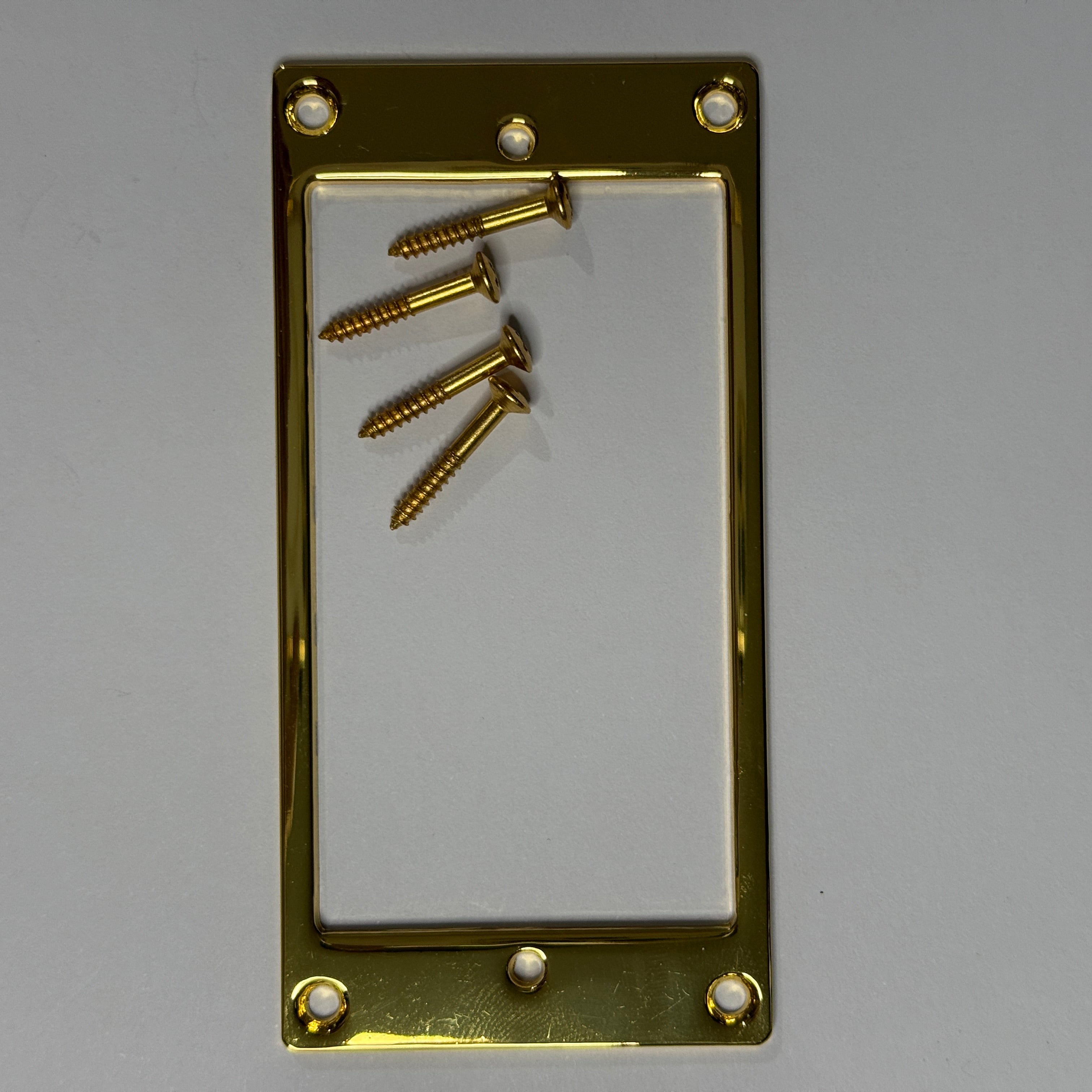 Premium Humbucker Pickup Surround / Mounting Ring - Flat Metal