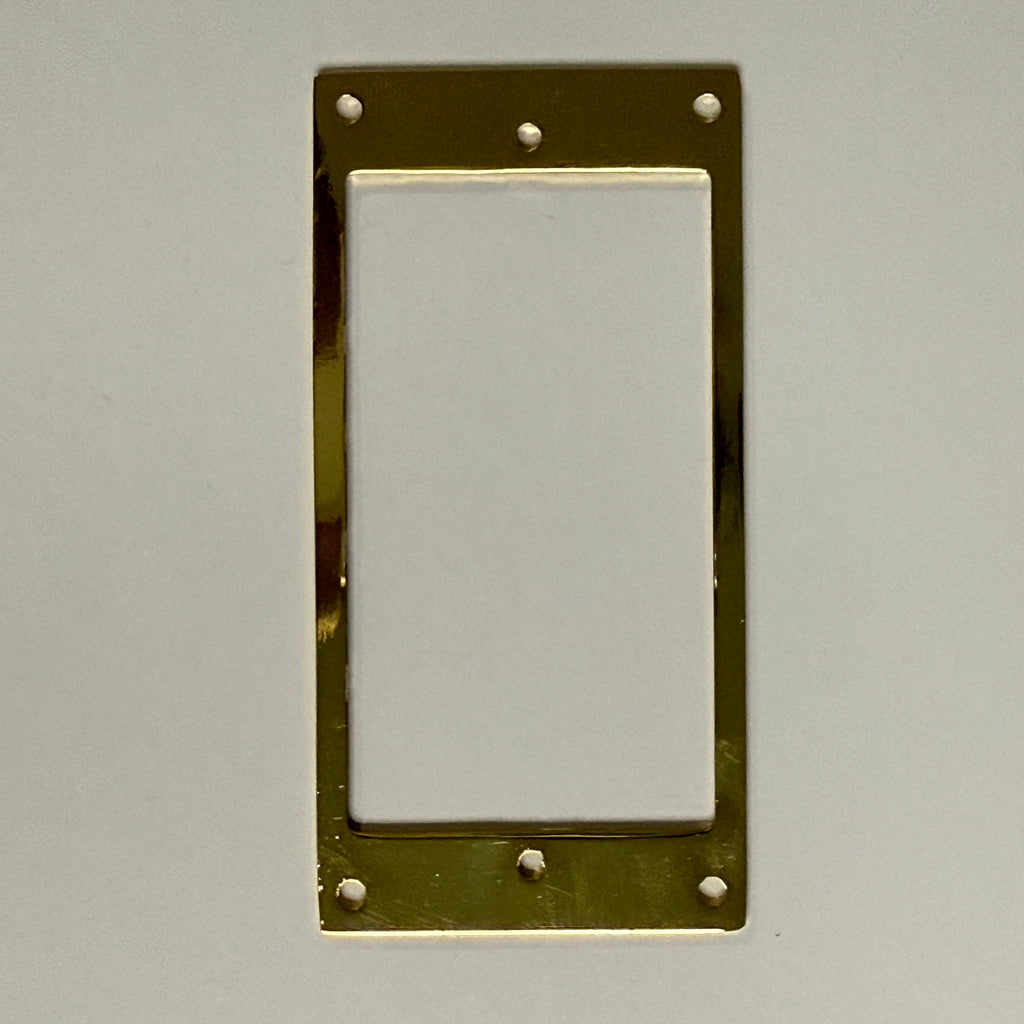 Premium Humbucker Pickup Surround / Mounting Ring - Flat Metal