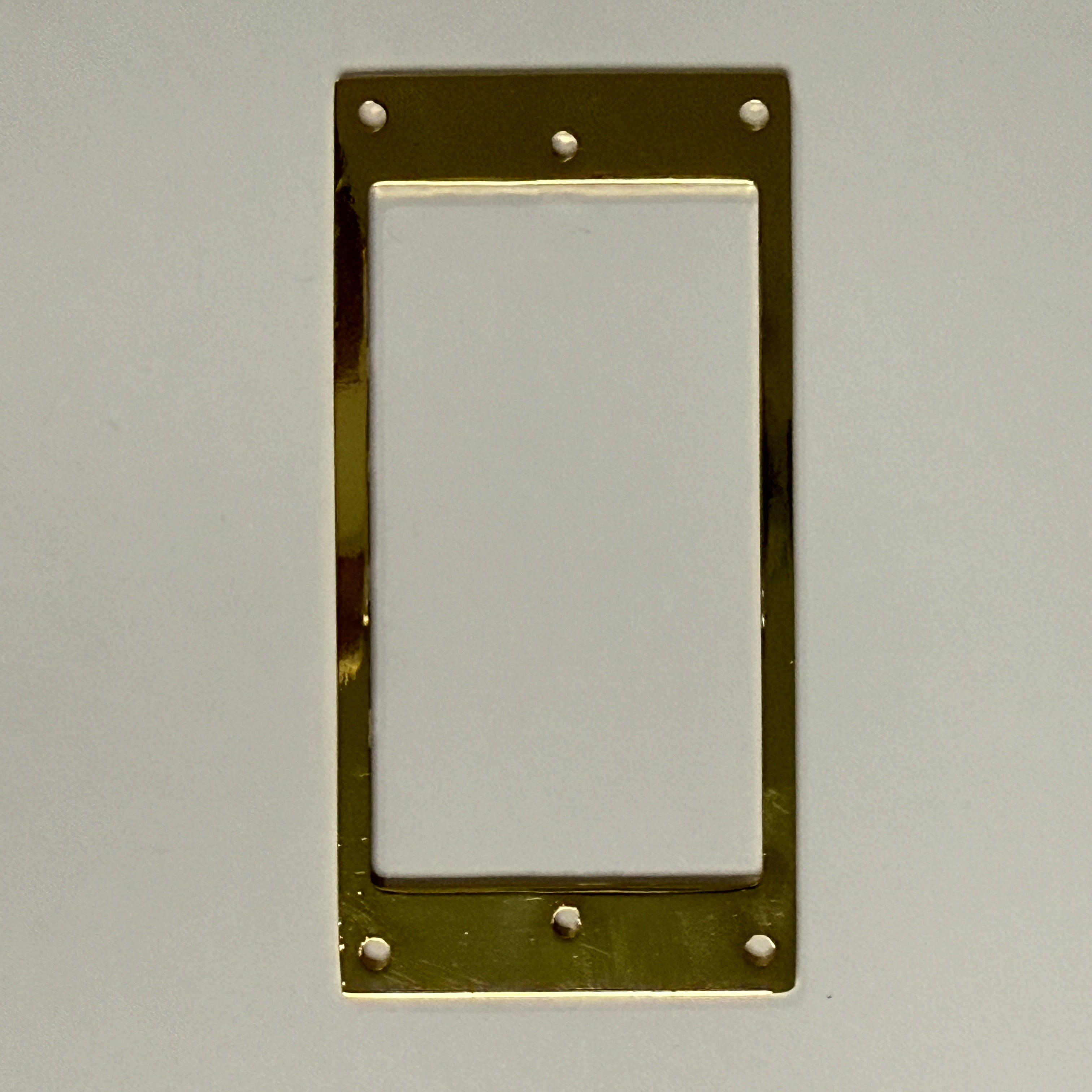 Premium Humbucker Pickup Surround / Mounting Ring - Flat Metal