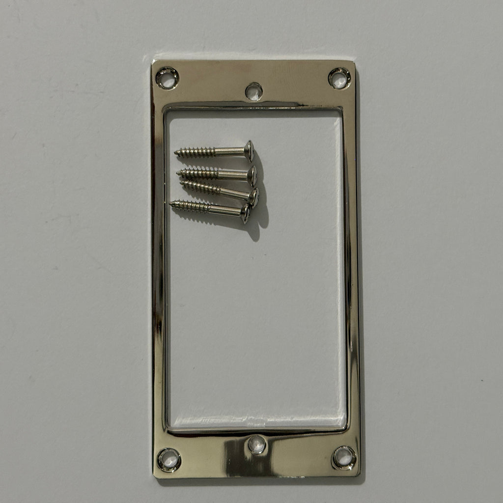 Premium Humbucker Pickup Surround / Mounting Ring - Flat Metal