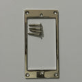 Premium Humbucker Pickup Surround / Mounting Ring - Flat Metal
