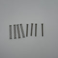 Humbucker Pickup Mounting Screws (Imperial) with Spring Set (4 screws and 4 springs )(Chrome / Gold / Black)