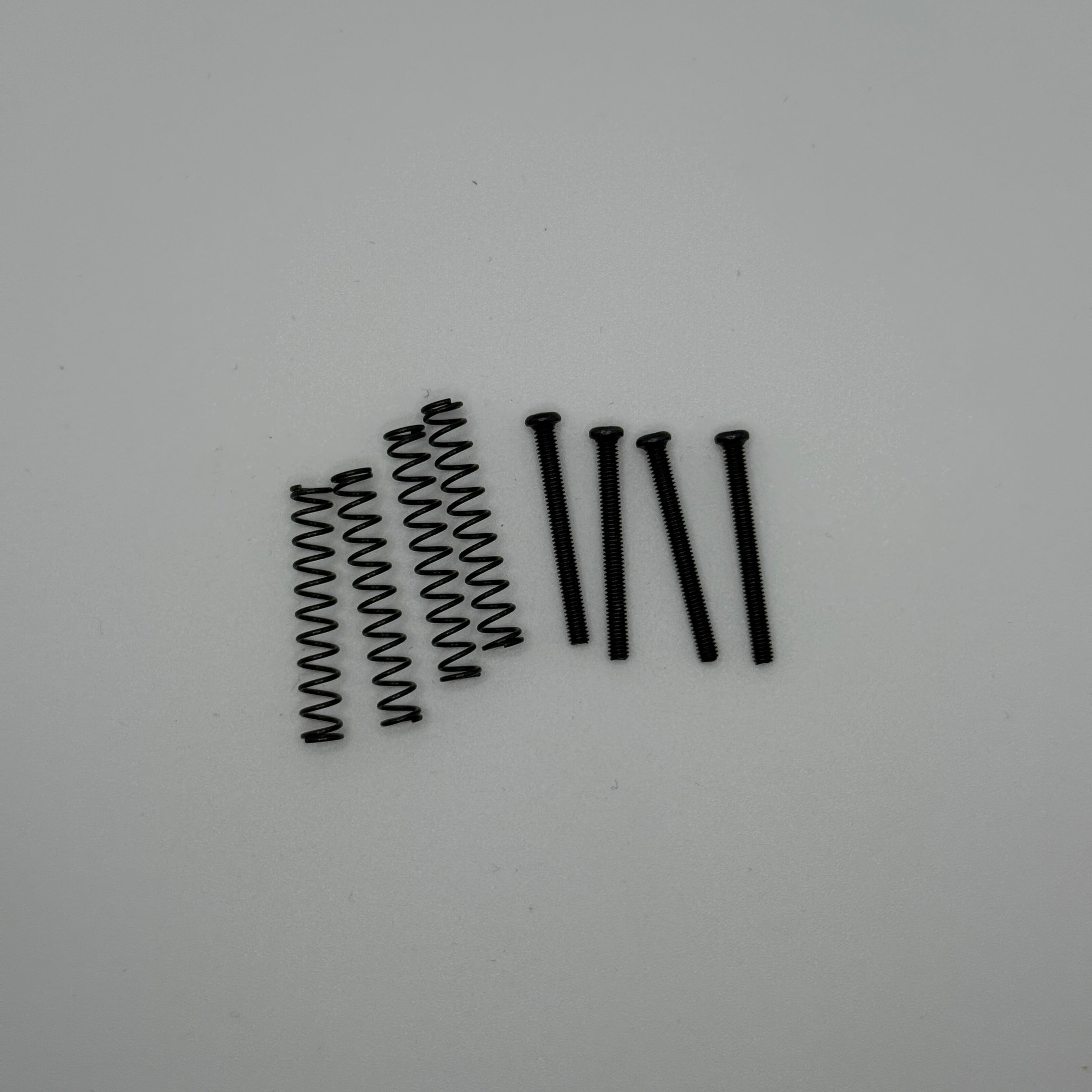 Humbucker Pickup Mounting Screws (Imperial) with Spring Set (4 screws and 4 springs )(Chrome / Gold / Black)