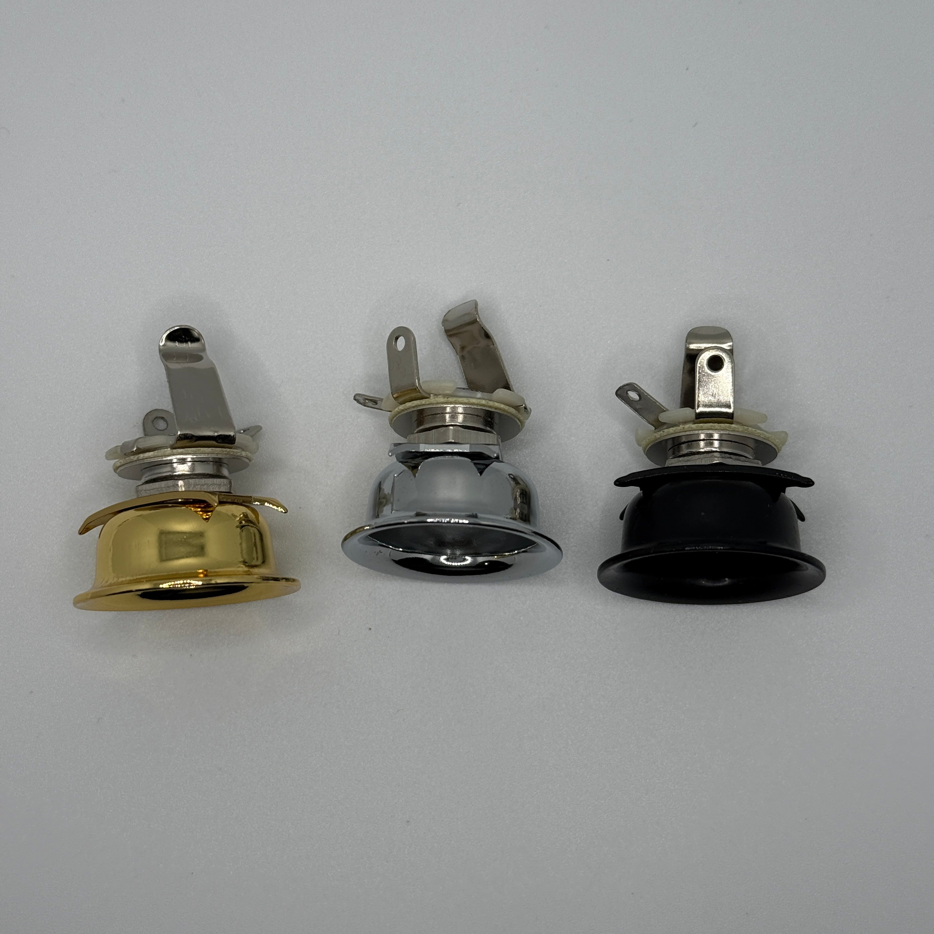 TL Style Guitar Mono Output Jack / Socket 6.35mm 1/4 inch Chrome / Gold / Black