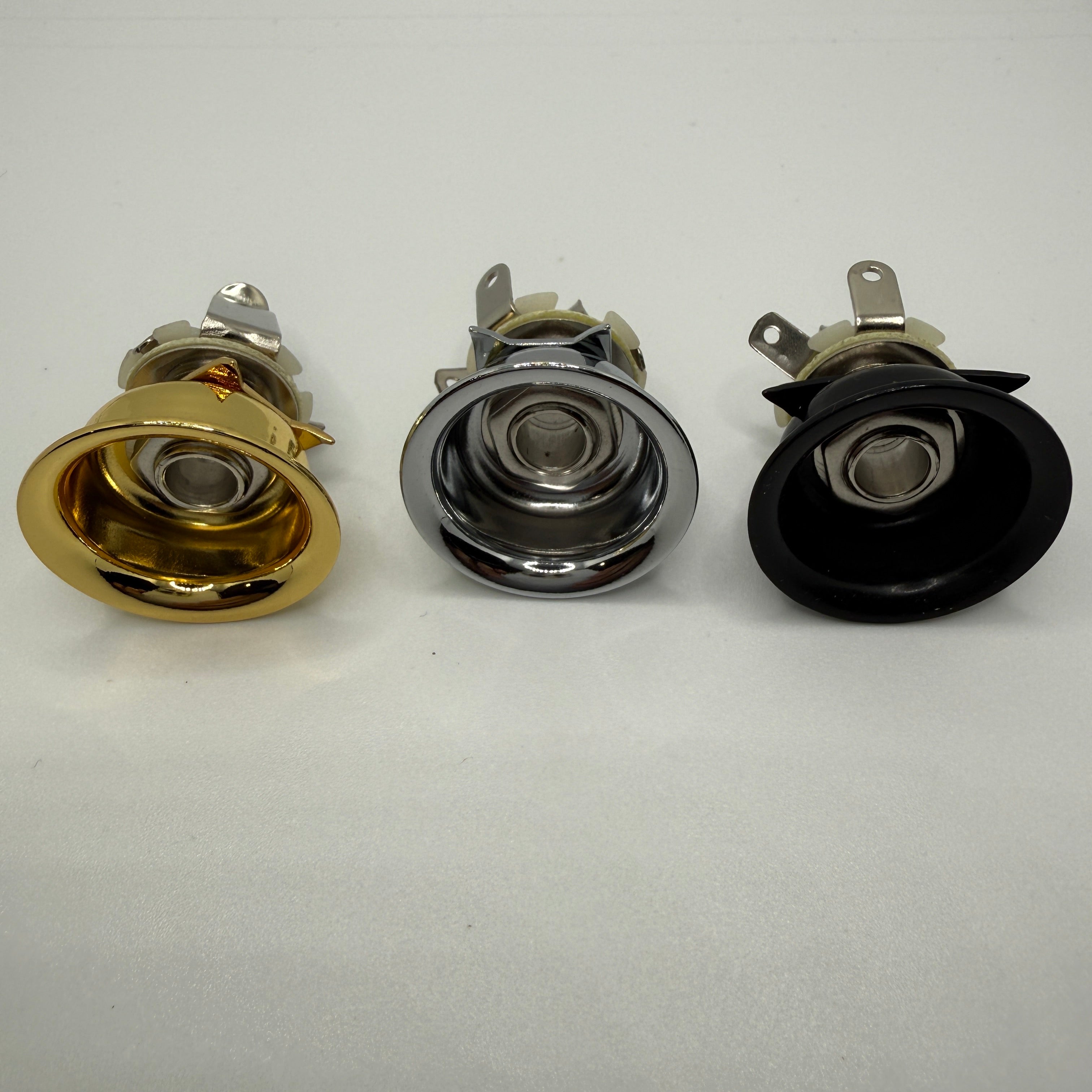 TL Style Guitar Mono Output Jack / Socket 6.35mm 1/4 inch Chrome / Gold / Black