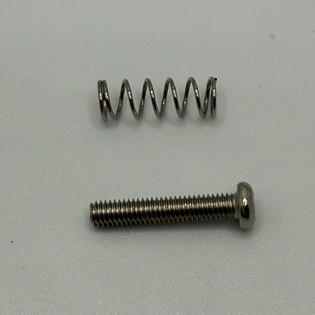 Guitar Bridge Saddle Intonation Metric M3 Screws And Springs Set (6 Screws and 6 Springs) for ST Style Guitar
