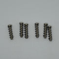 Guitar Bridge Saddle Intonation Metric M3 Screws And Springs Set (6 Screws and 6 Springs) for ST Style Guitar