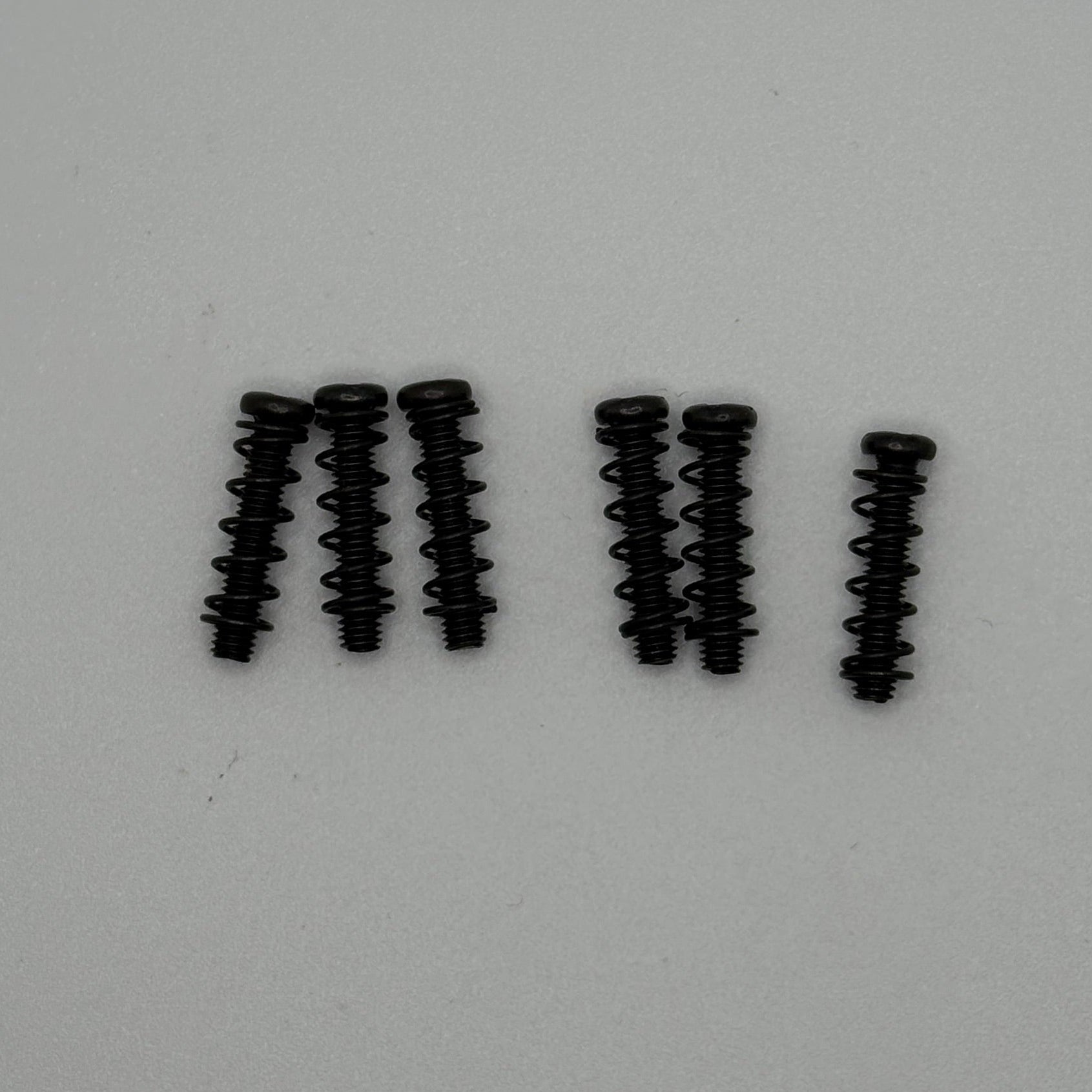 Guitar Bridge Saddle Intonation Metric M3 Screws And Springs Set (6 Screws and 6 Springs) for ST Style Guitar